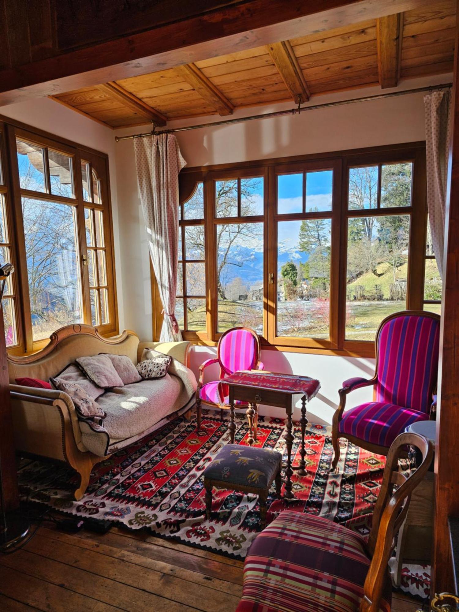 Magnifique Chalet Valérie 5 chambres à coucher&vue unique Gryon Extérieur photo